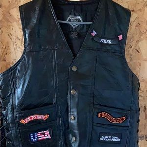 Biker vests 2 for sale one large one xl